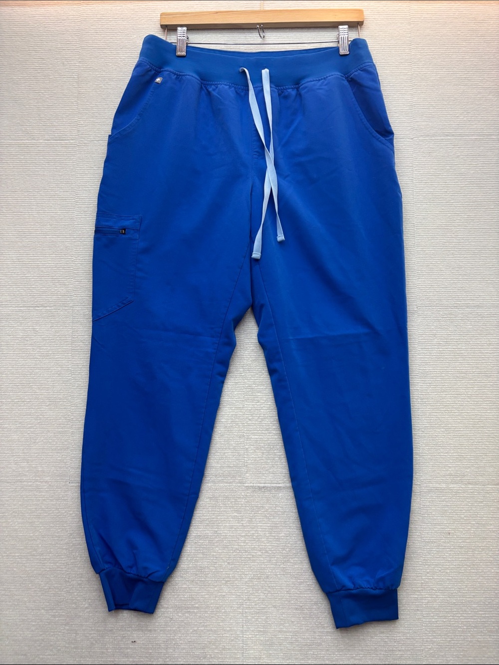 Figs large Men's Blue Jogger Pants with Drawstring Waist